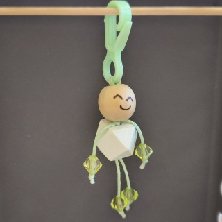 Schlüsselanhänger Männchen Grün 1