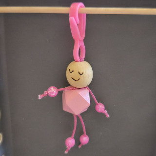 Schlüsselanhänger Männchen Pink 1