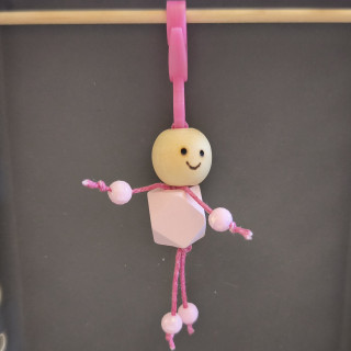 Schlüsselanhänger Männchen Pink 2