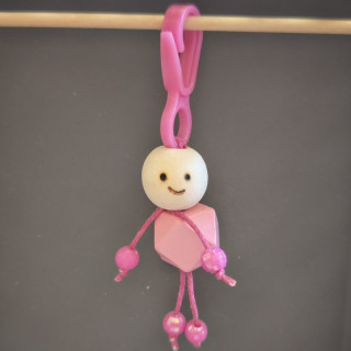Schlüsselanhänger Männchen Pink 3