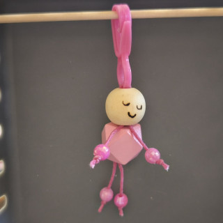 Schlüsselanhänger Männchen Pink 4