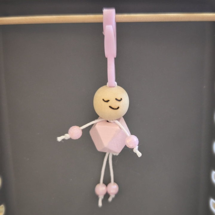 Schlüsselanhänger Männchen Rosa 2