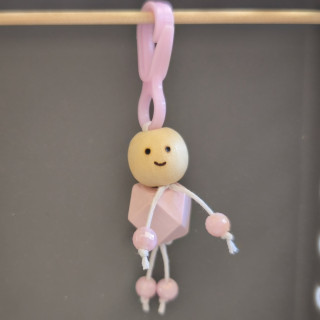 Schlüsselanhänger Männchen Rosa 3