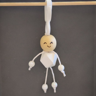 Schlüsselanhänger Männchen Weiß 5