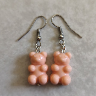 Ohrhänger mit Gummibärchen Peach