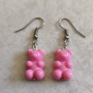 Ohrhänger mit Gummibärchen Pink